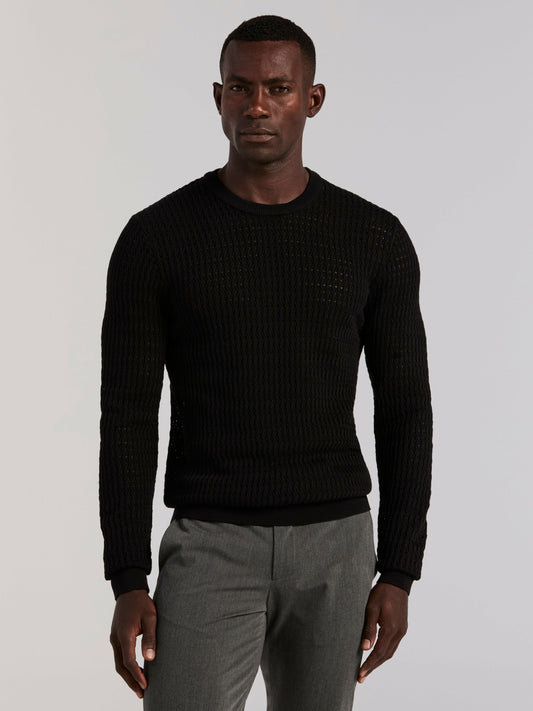 Perry Ellis Cotton Crew Neck Sweater