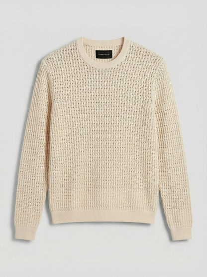Perry Ellis Cotton Crew Neck Sweater