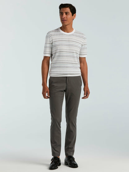 Perry Ellis Multi Color Geometric Print Crew Sweater