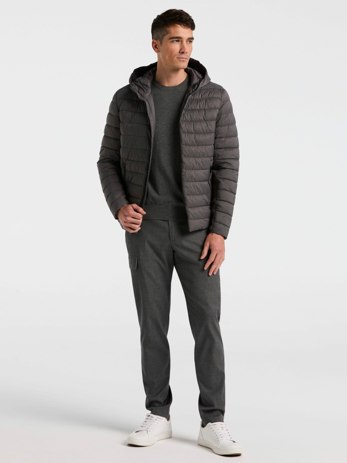 Perry Ellis Hybrid Lightweight Puffer Jacket