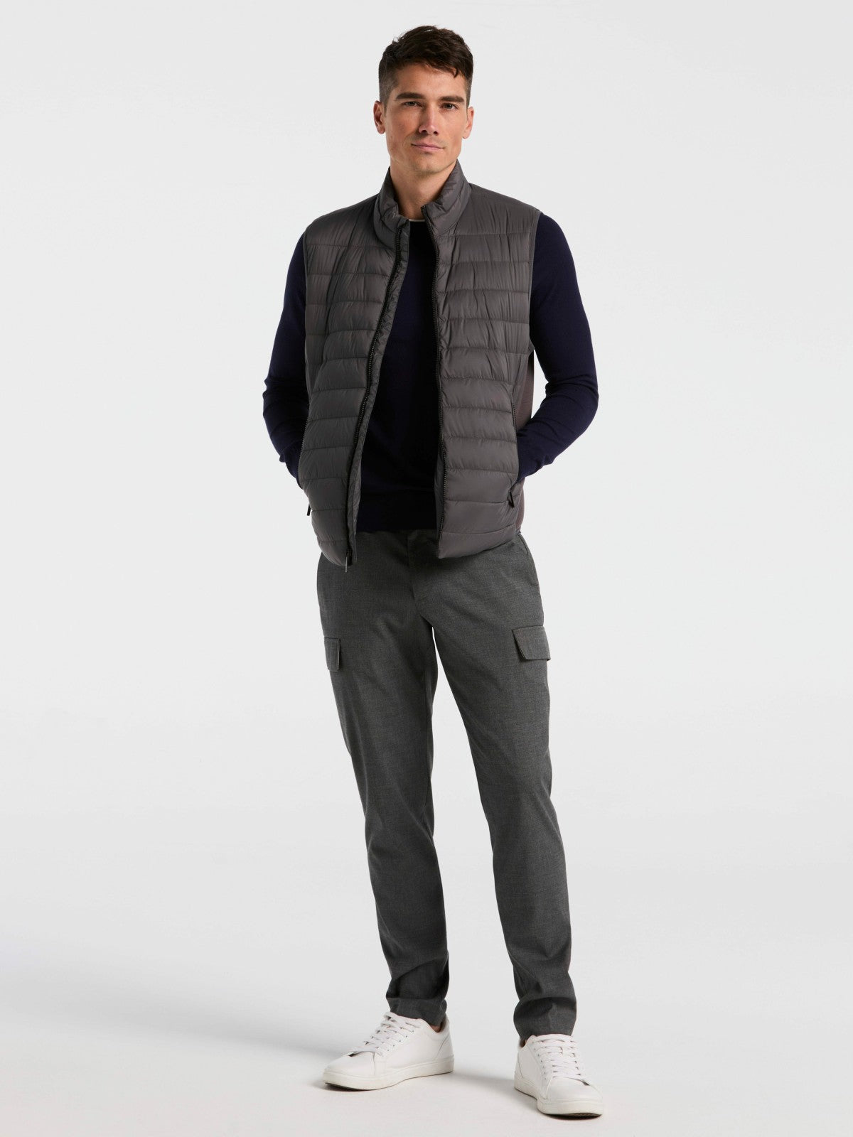 Perry Ellis Hybrid Lightweight Puffer Vest