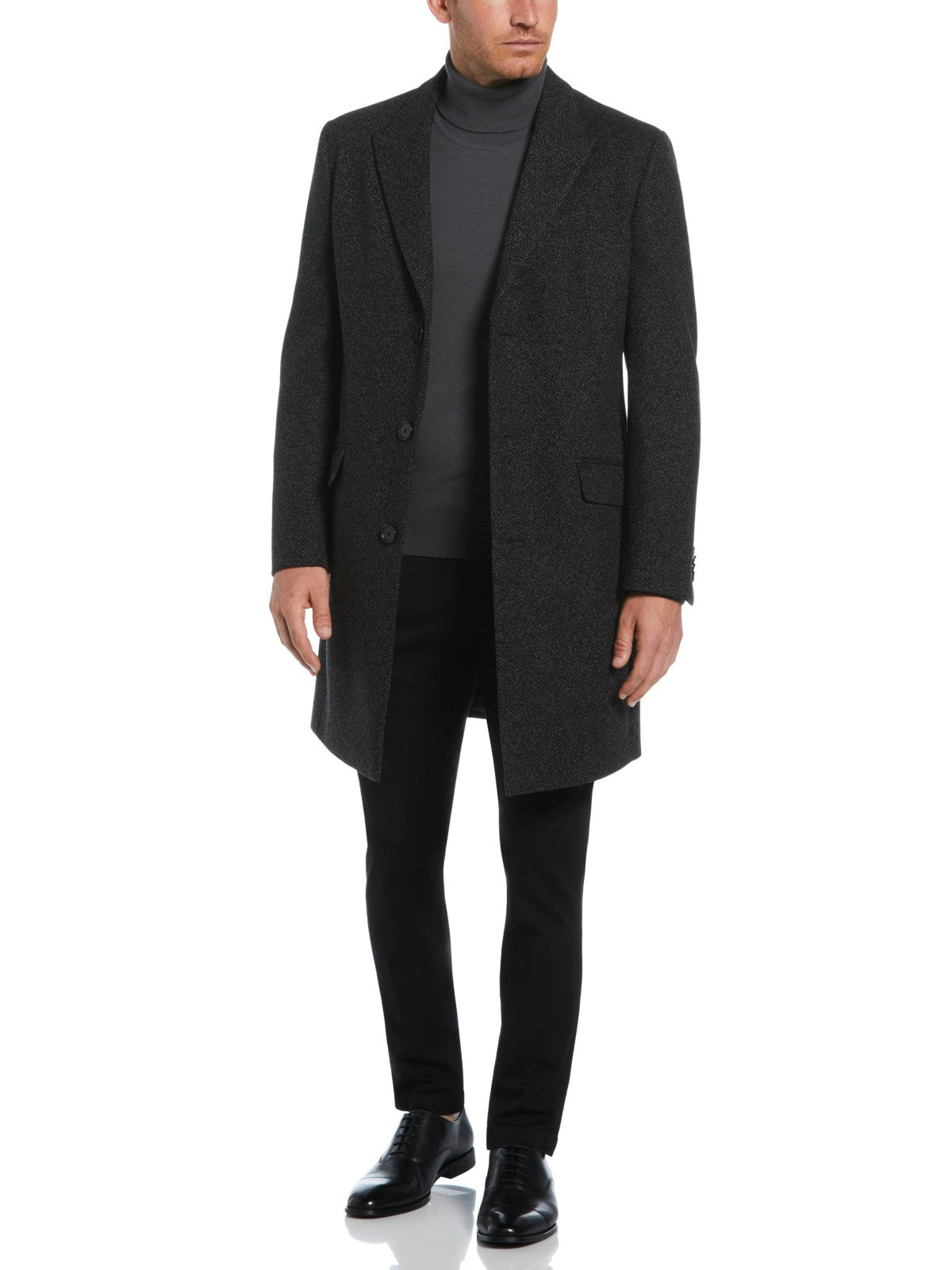 Perry Ellis Single Breasted 3 Button Overcoat