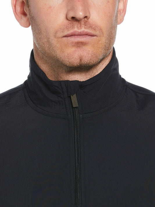 Perry Ellis Solid Stretch Full-Zip Fleece Jacket