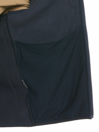 Perry Ellis Heathered Full Zip Mock Neck Fleece Jacket