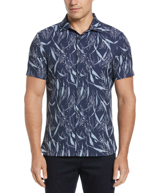 Perry Ellis Total Stretch Slim Fit Wheat Print Shirt