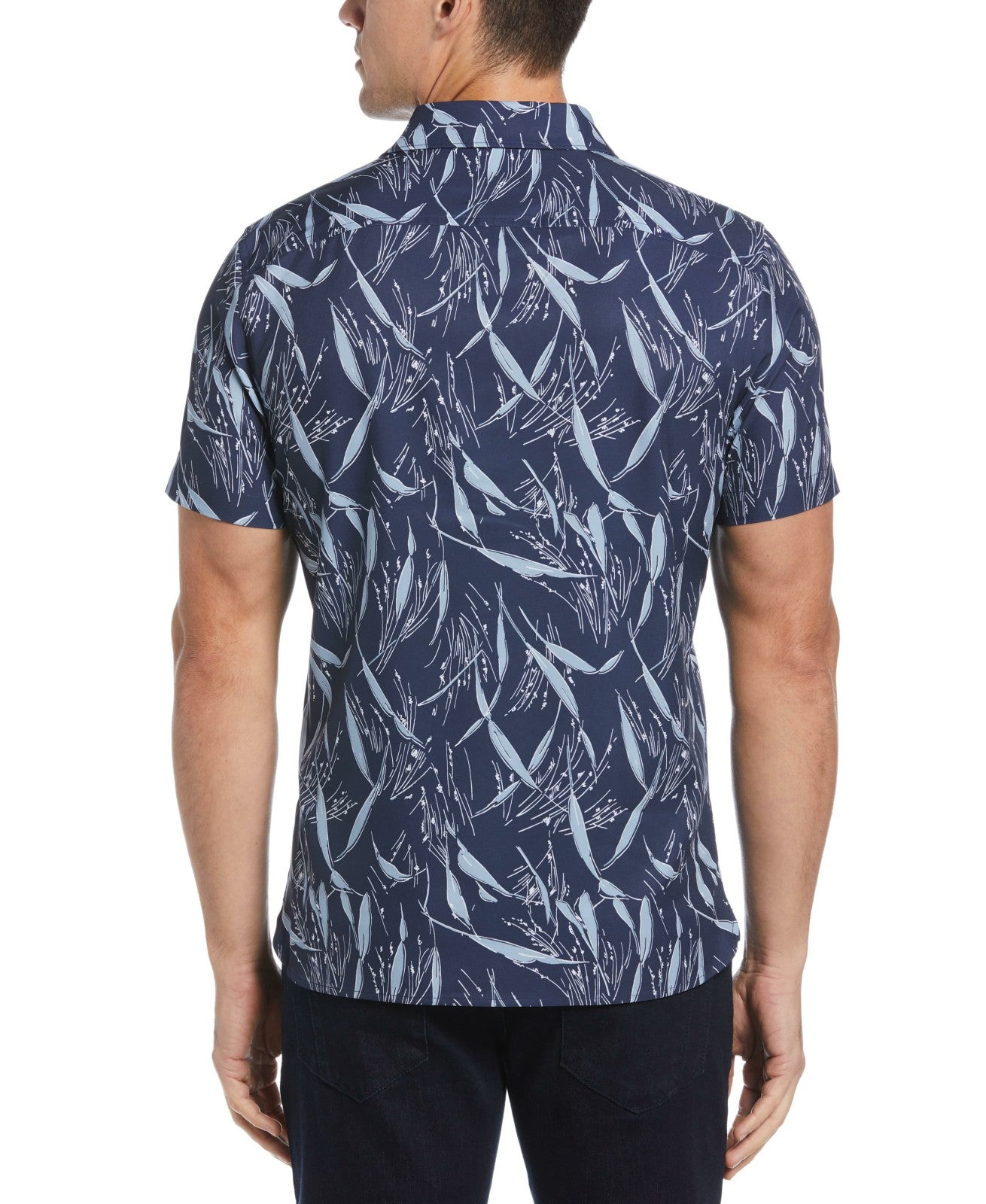 Perry Ellis Total Stretch Slim Fit Wheat Print Shirt
