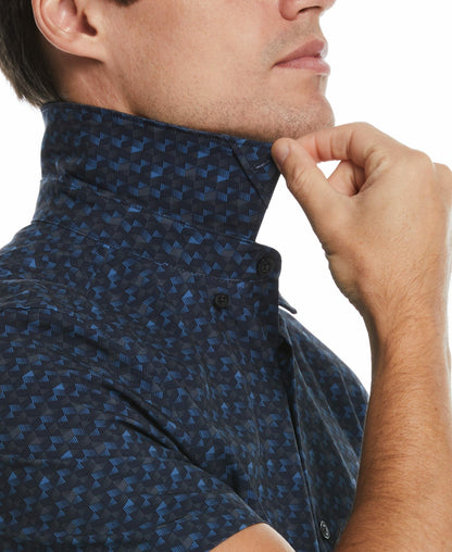 Perry Ellis Total Stretch Geo Print Shirt