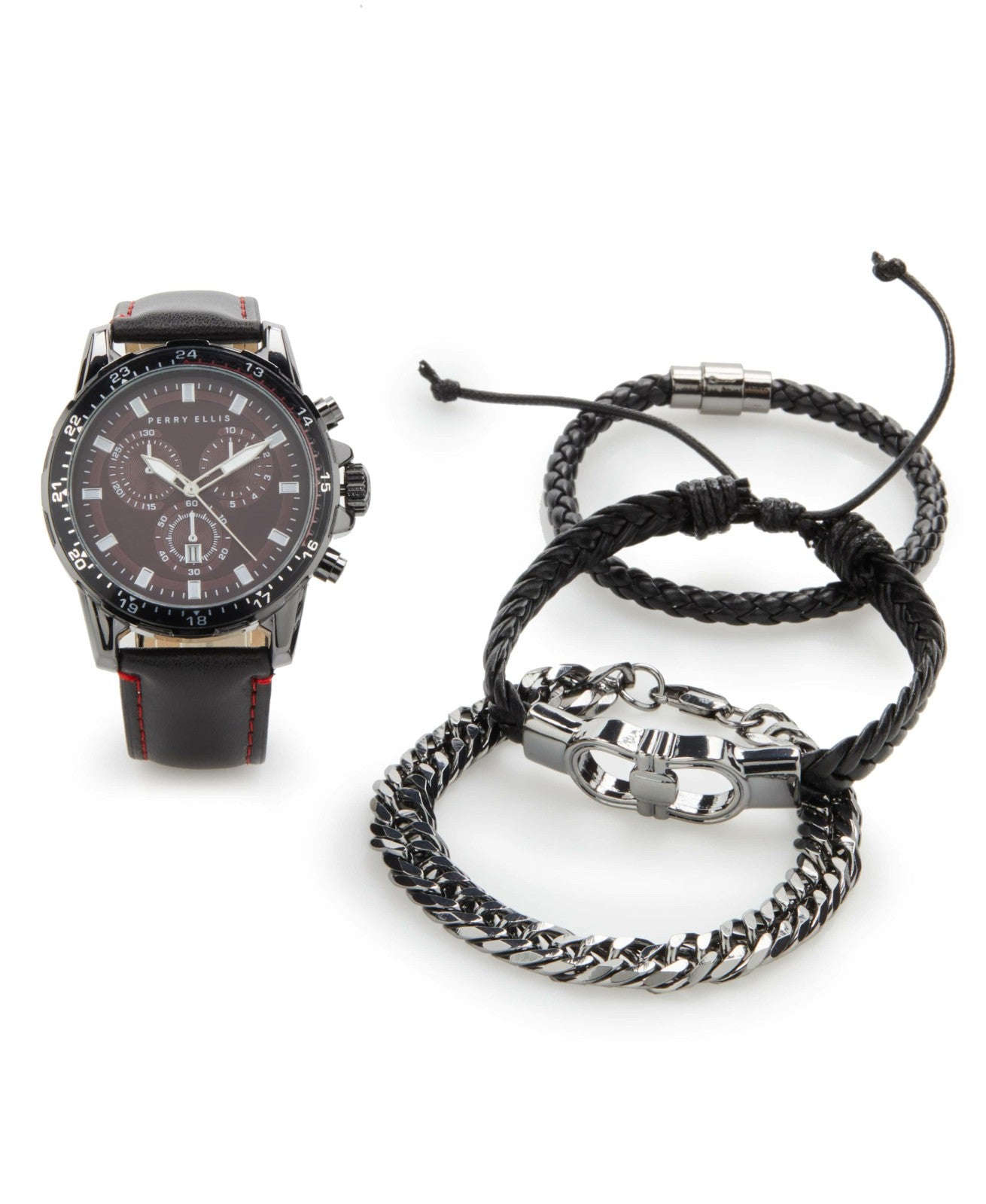 Perry Ellis Watch & Bracelet Gift Set