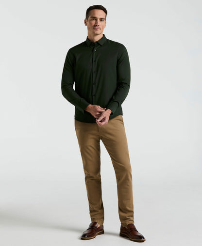 Perry Ellis Men's Untucked Slim Fit Stretch Shirt