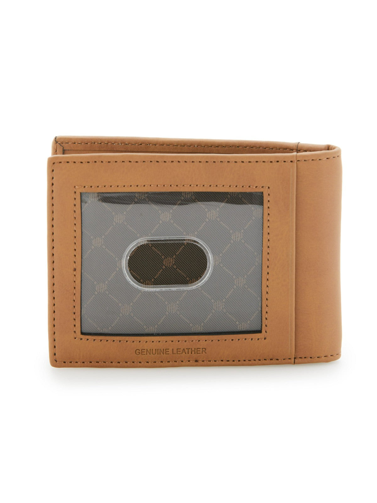 Perry Ellis Tan Leather Money Clip Wallet