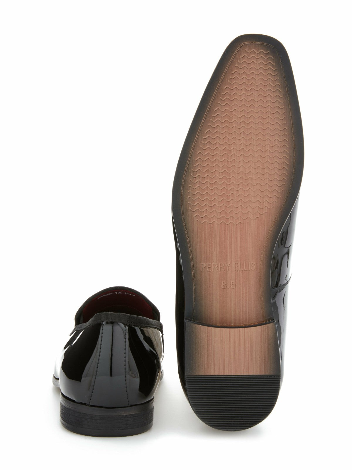 Perry Ellis Men’s Patent Leather Slip-On Shoes - Formal & Sleek | Perry Ellis