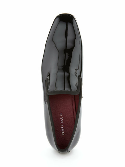 Perry Ellis Men’s Patent Leather Slip-On Shoes - Formal & Sleek | Perry Ellis
