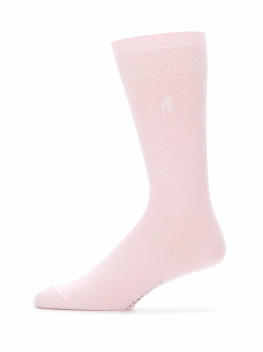 Perry Ellis Diamond Stitch Logo Socks