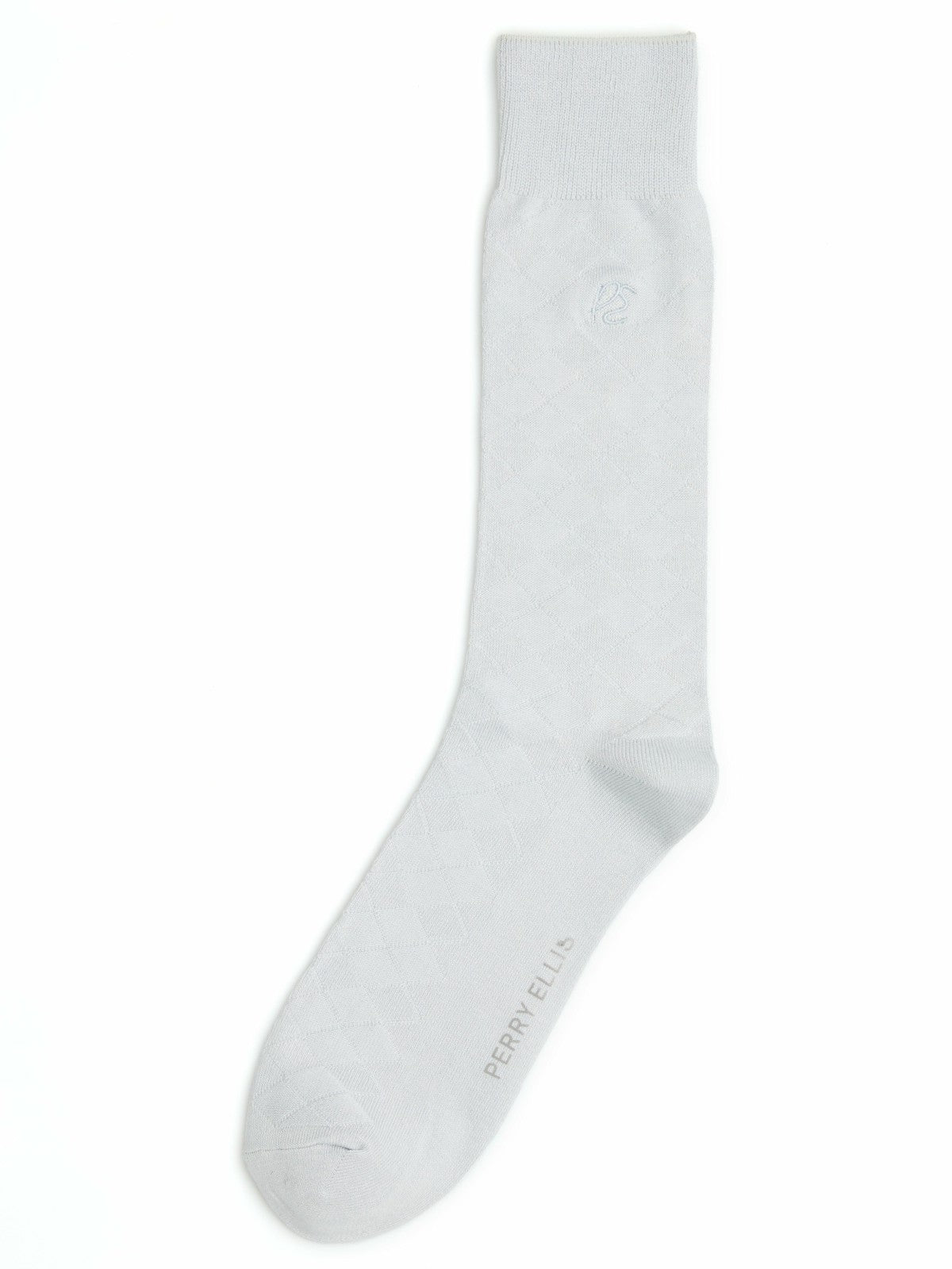 Perry Ellis Diamond Stitch Logo Socks