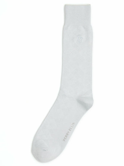 Perry Ellis Diamond Stitch Logo Socks