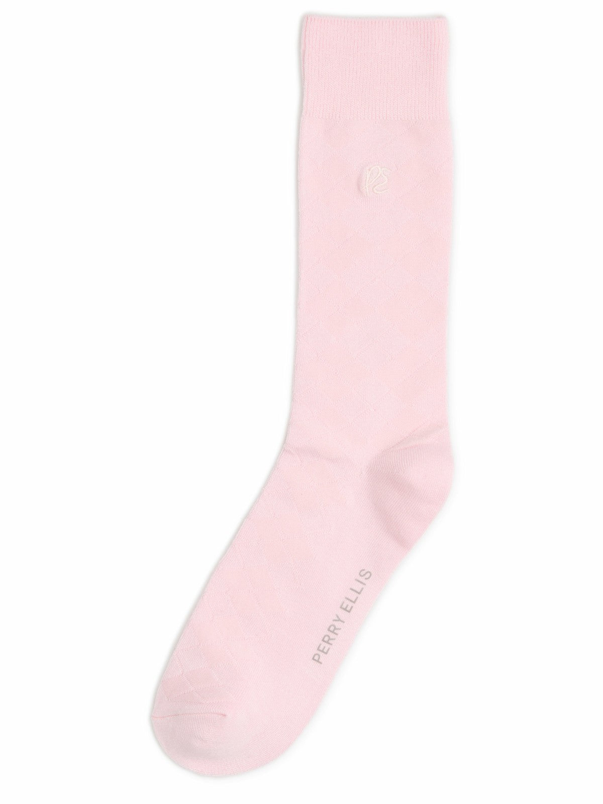Perry Ellis Diamond Stitch Logo Socks