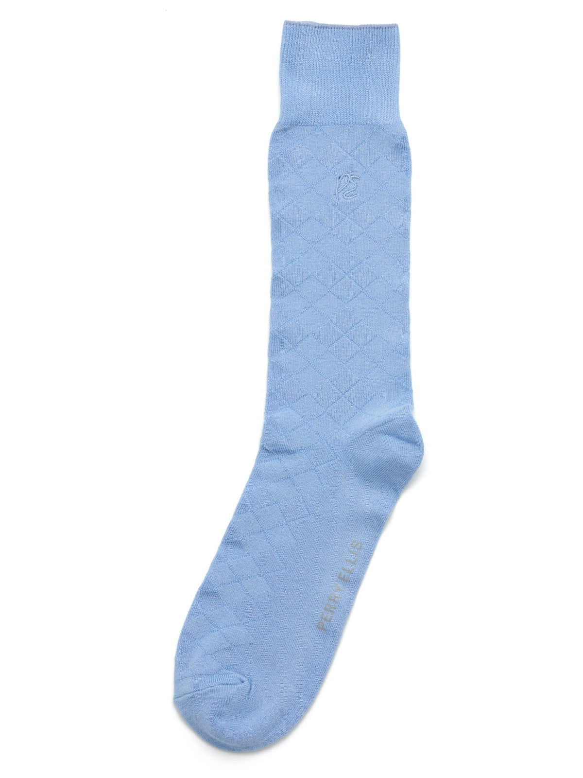 Perry Ellis Diamond Stitch Logo Socks