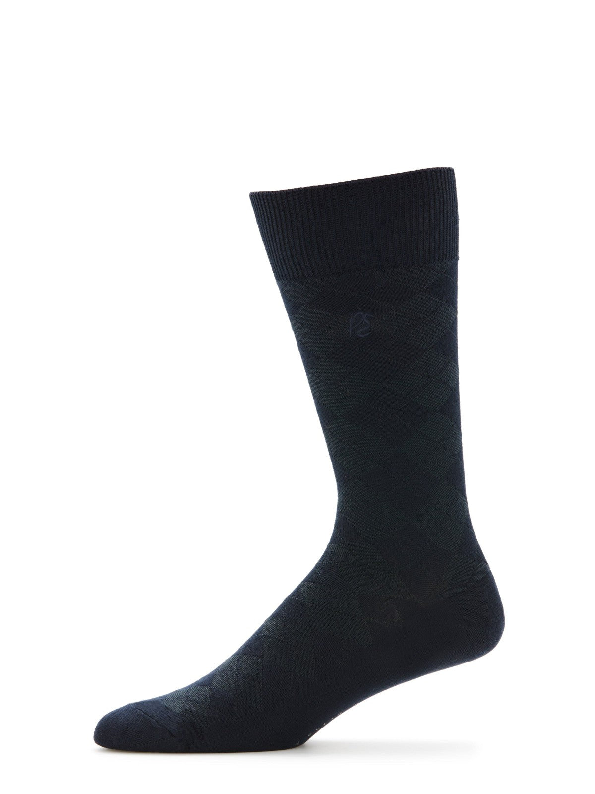 Perry Ellis Diamond Stitch Logo Socks