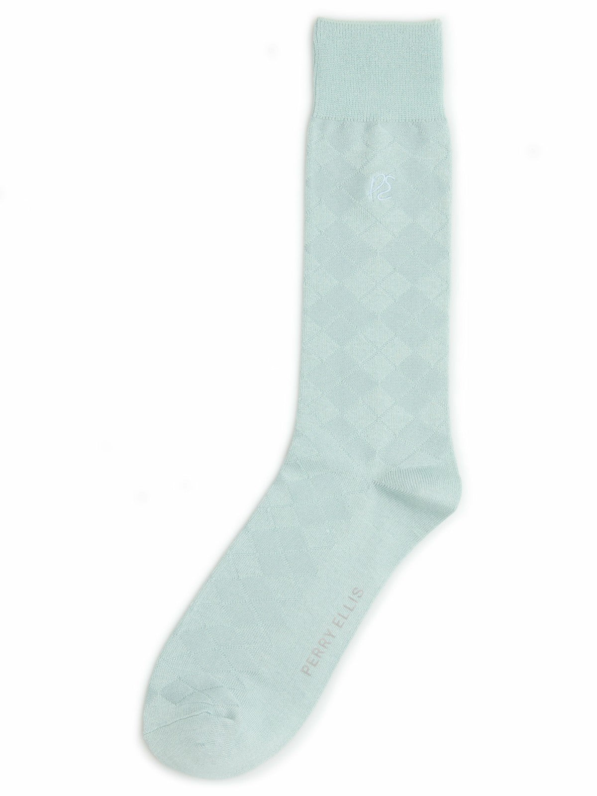 Perry Ellis Diamond Stitch Logo Socks