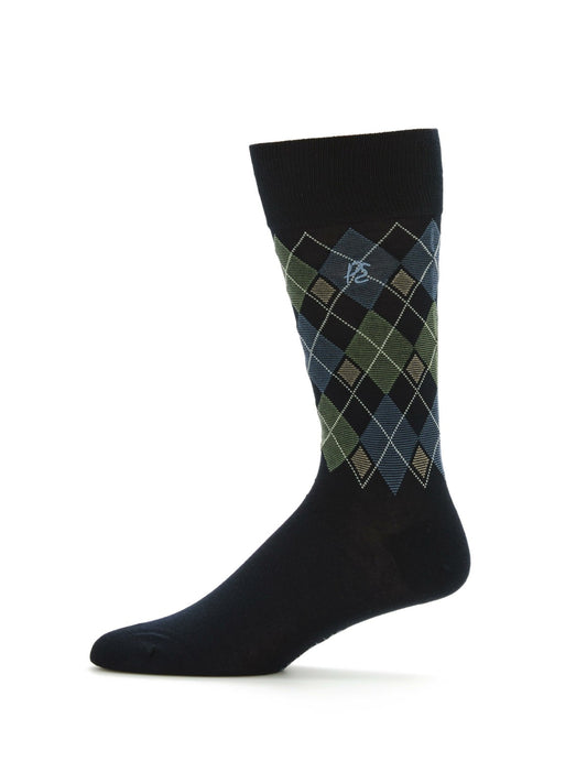Perry Ellis Diamond Print Bamboo Socks