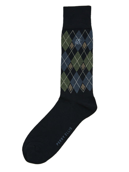 Perry Ellis Diamond Print Bamboo Socks