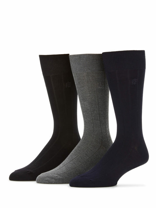 Perry Ellis 3 Pack Luxe Bamboo Socks