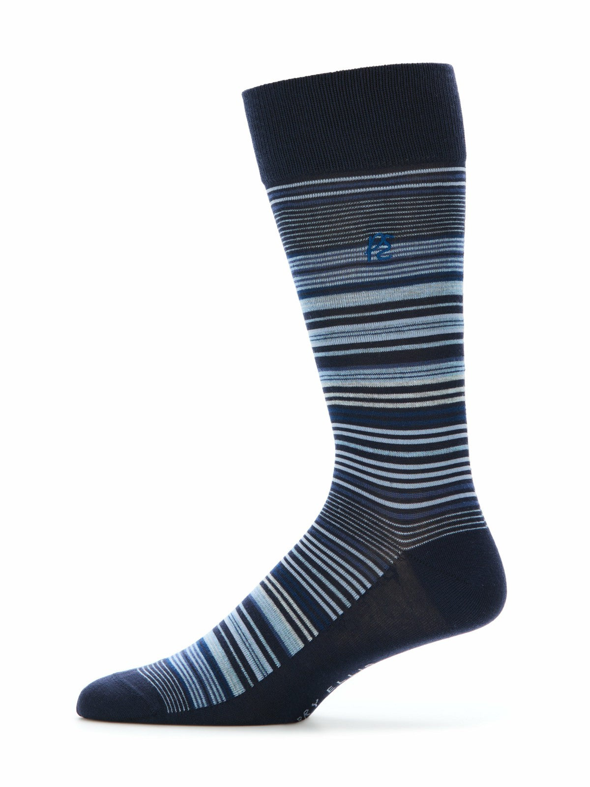 Perry Ellis Bamboo Viscose Variegated Stripe Socks