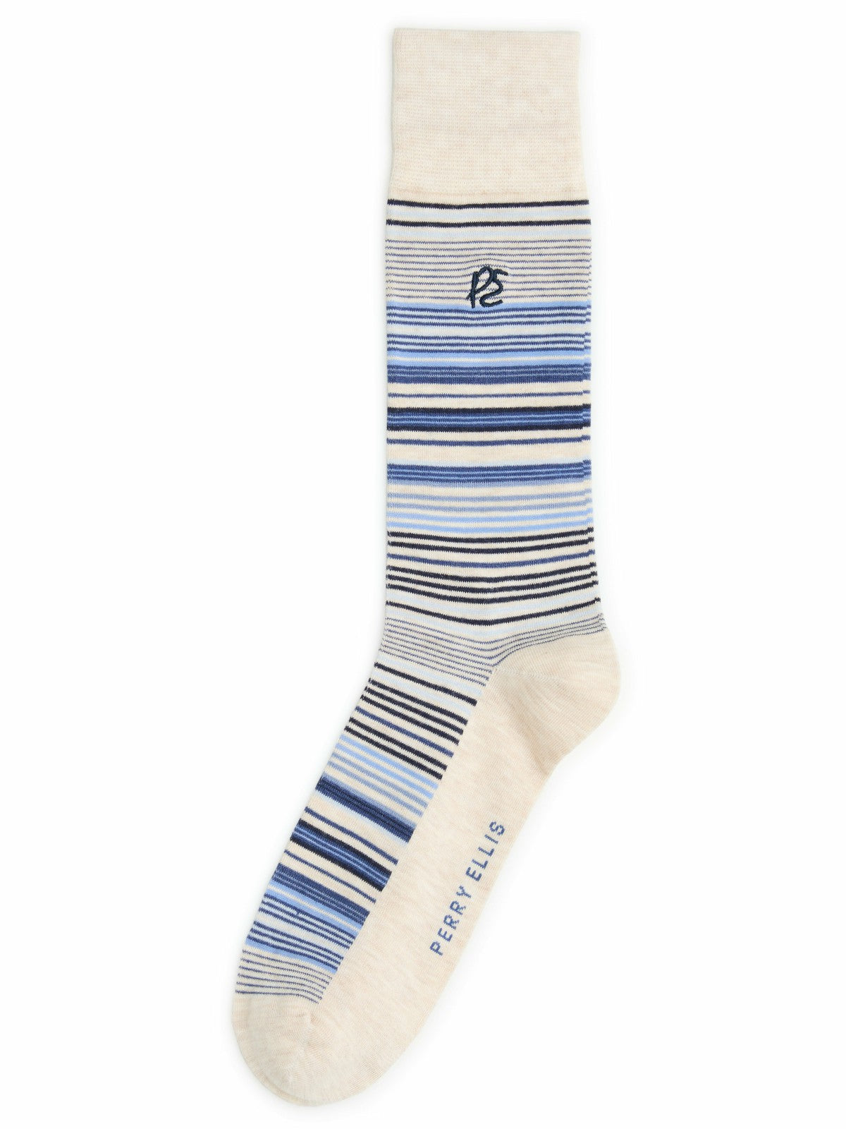 Perry Ellis Bamboo Viscose Variegated Stripe Socks