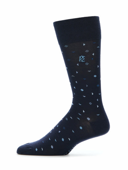 Perry Ellis Bamboo Modern Dot Patterned Socks