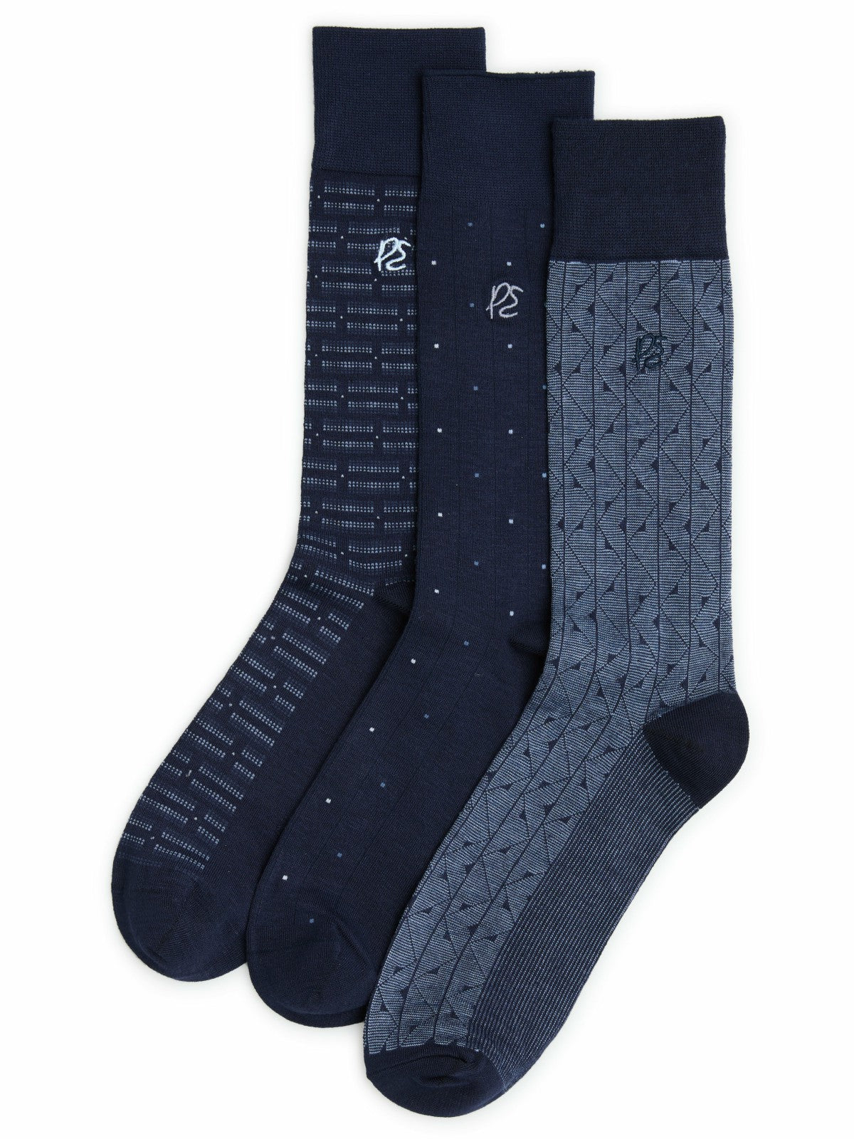 Perry Ellis Patterned Bamboo Blend 3-Pack Socks