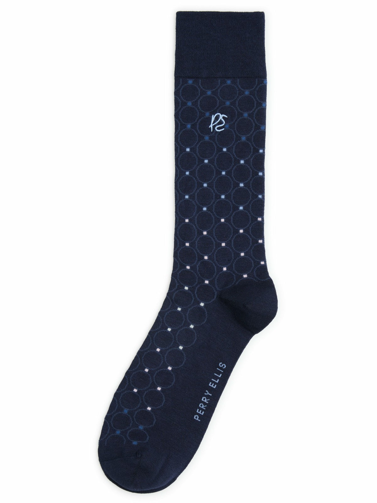 Perry Ellis Men's Medallion Pattern Socks